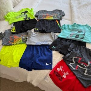 Under Armour Kids' Active Tee - Neon Yellow/Gray/Teal